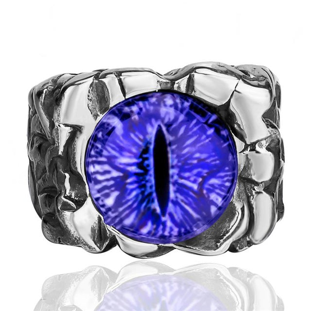 Der Teufel Auge Edelstahlring Männer Schmuck