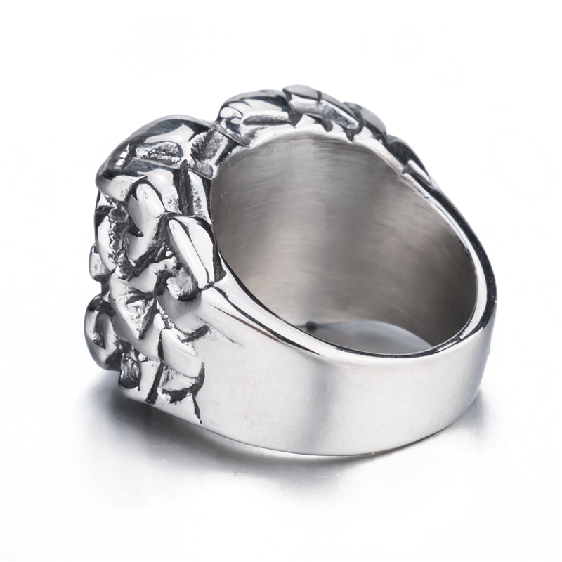 Der Teufel Auge Edelstahlring Männer Schmuck