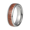 6 mm Kuppelform Holzeinlay Mit Silbernen Kanten Ring