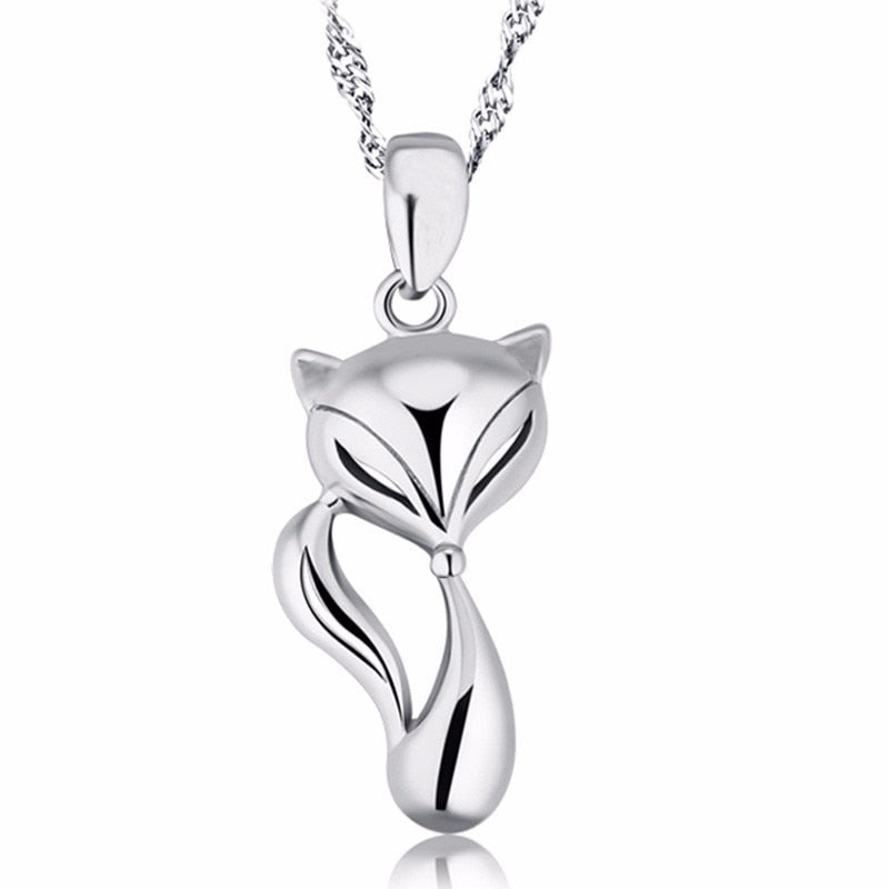 Fuchsanhänger Halskette 925 Sterlingsilber