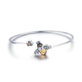 925 Sterling Silver Queen Biene Mit Wabenarmband