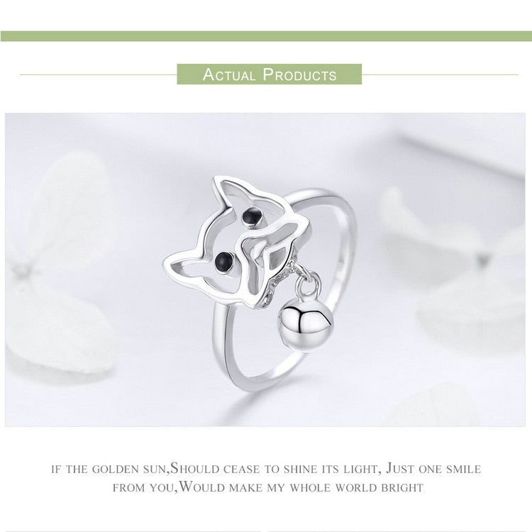 925 Sterling Silber Welpe Hunde Ring Frauen Juwely