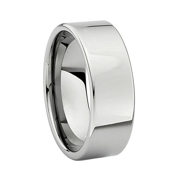 8 mm Hochwertig Polierte Klassische Pfeife Cut Wolfram Carbid Ehering