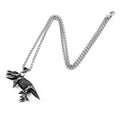 Edelstahl Vintage Dinosaur T Rex Anhänger Halskette