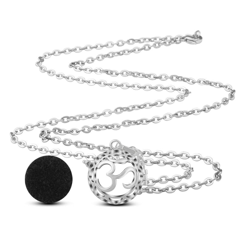 Om Silber Aromatherapie Schwangerschaft Harmony Ball Ätherische Öl Diffusor Halskette