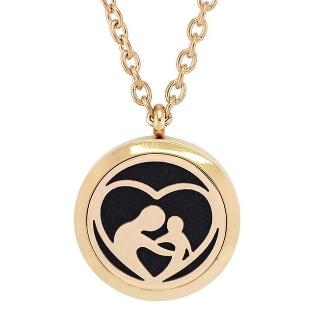 Mutterkindes Ätherisches Öl Diffusor Parfümierte Medaillon  Medaillon  Halskette