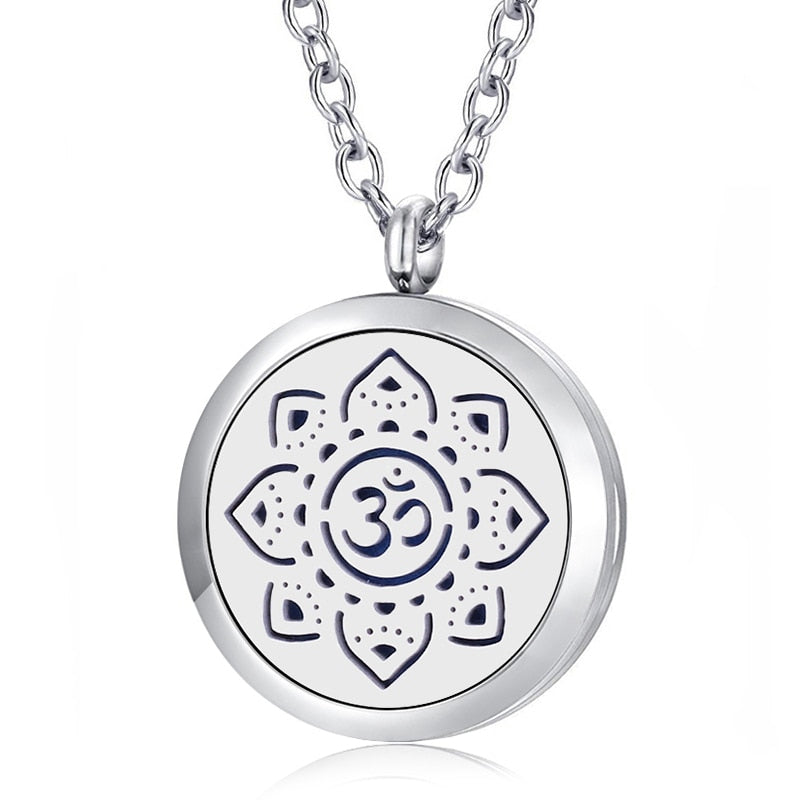 Aum Om Symbol Ätherisches Öl Diffusor Parfümierte Medaillon  Lackkette
