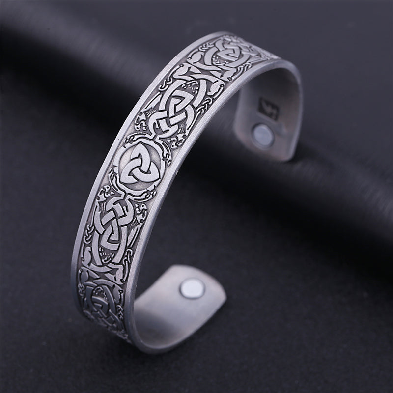 Keltische Irische Dreifaltigkeitsknoten Einstellbare Magnetische Armbänder