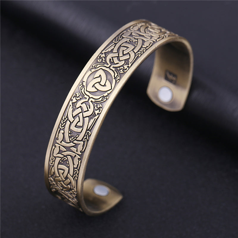 Keltische Irische Dreifaltigkeitsknoten Einstellbare Magnetische Armbänder