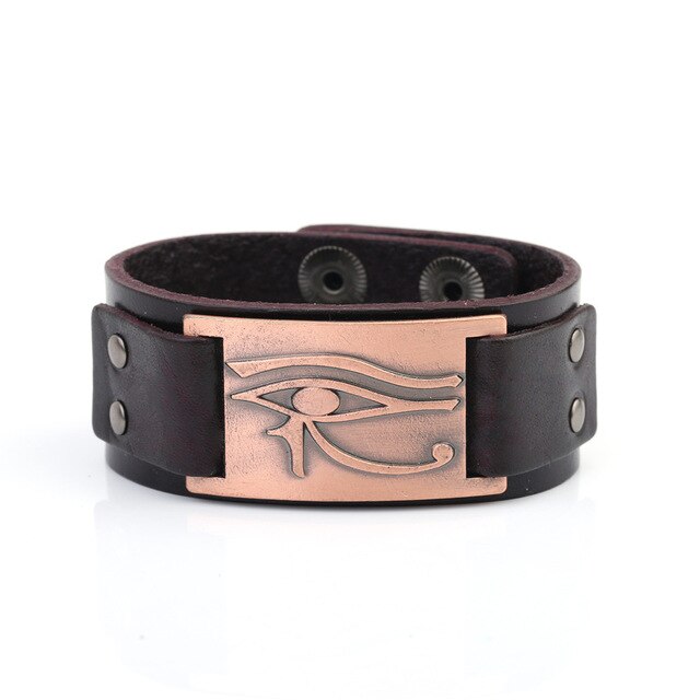 Religiöser Ägyptisches Auge Von Horus Leder Verstellbarer Armbandarmschmuck Schmuck