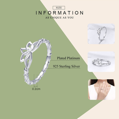925 Sterling Silver Lotus Blumenring