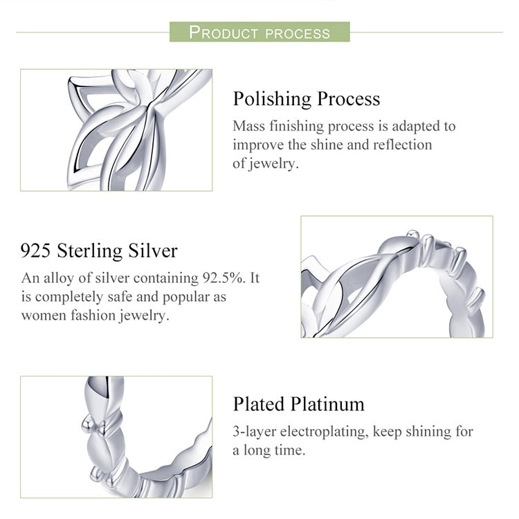 925 Sterling Silver Lotus Blumenring