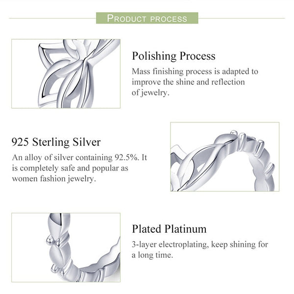 925 Sterling Silver Lotus Blumenring