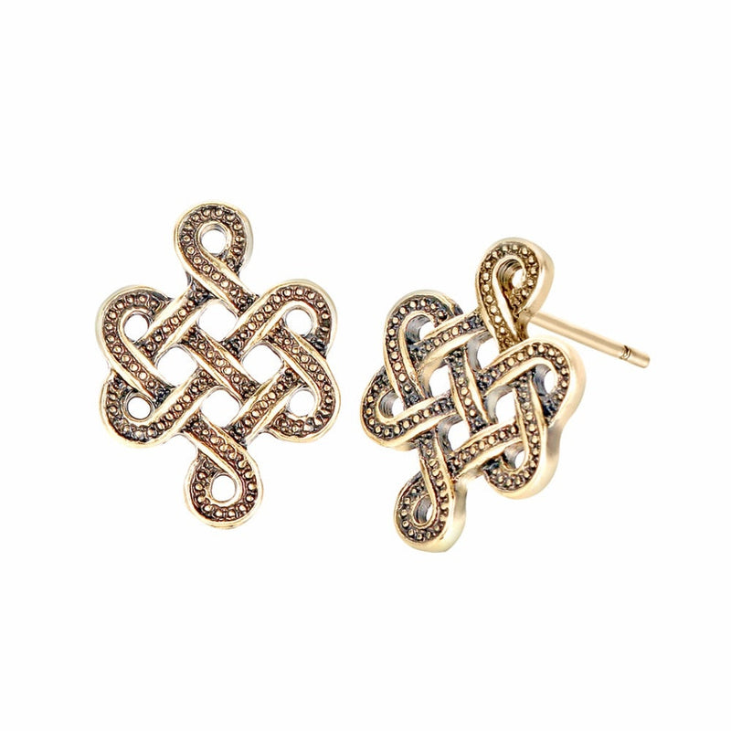 Silber Infinity Knot Stud Ohrring Frauen Schmuck