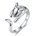 925 Sterling Silber Black Cubic Zirkonia Maus  Augenring