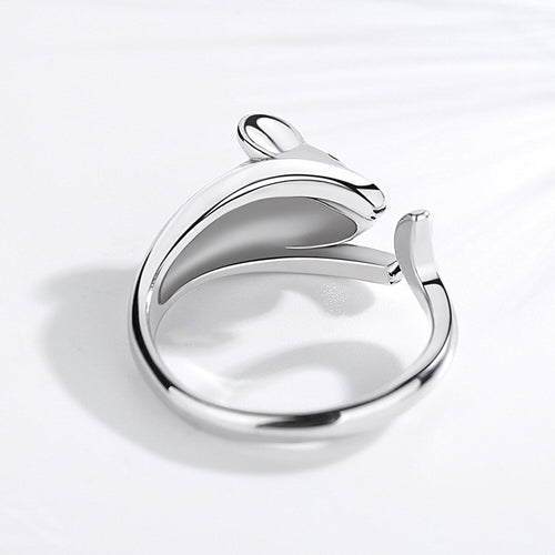 925 Sterling Silber Black Cubic Zirkonia Maus  Augenring