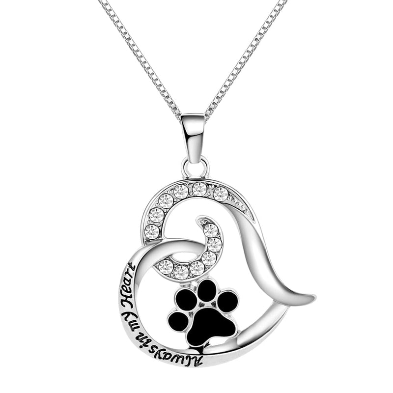 Katzenpfote Auf Meinem Herzen Anhänger Halskette Frauen Schmuck
