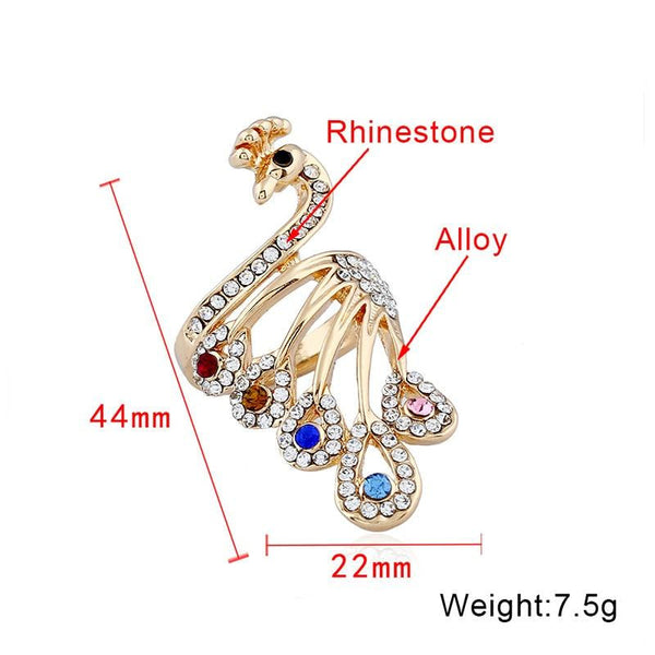 Rosengoldene Pfauenringe Für Frauen Schmuck