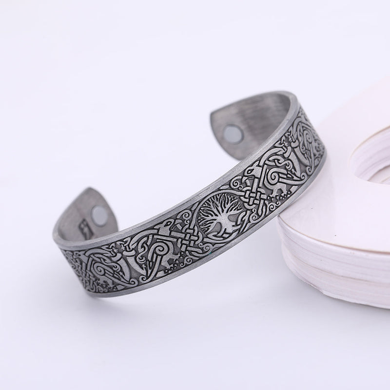 Baum Des Lebens Mit Rabenmanschettenmagnetarmband