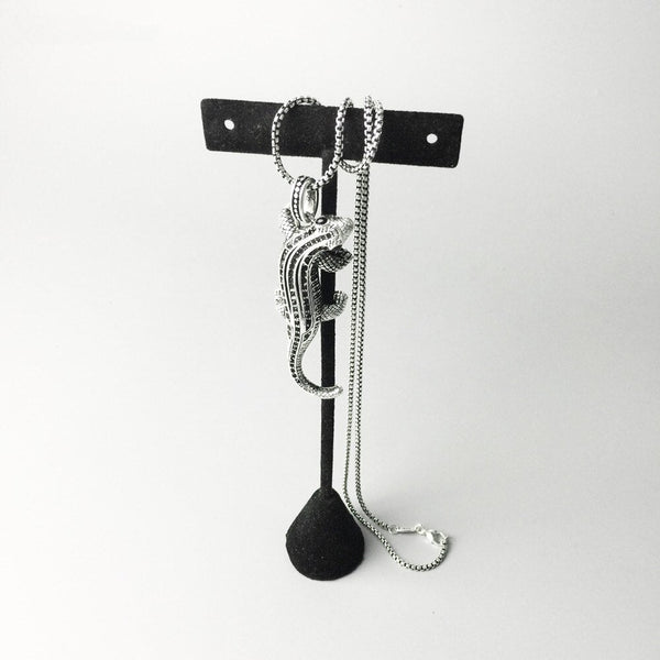 Schwarze Pave Salamander Anhängerkette Für Männer Und Frauen