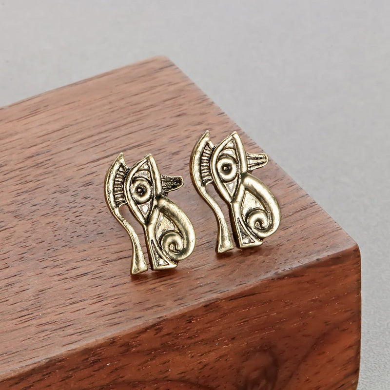 Antike Ägyptische Auge Von Horus  Bolzen  Ohrringen Frauen Jude