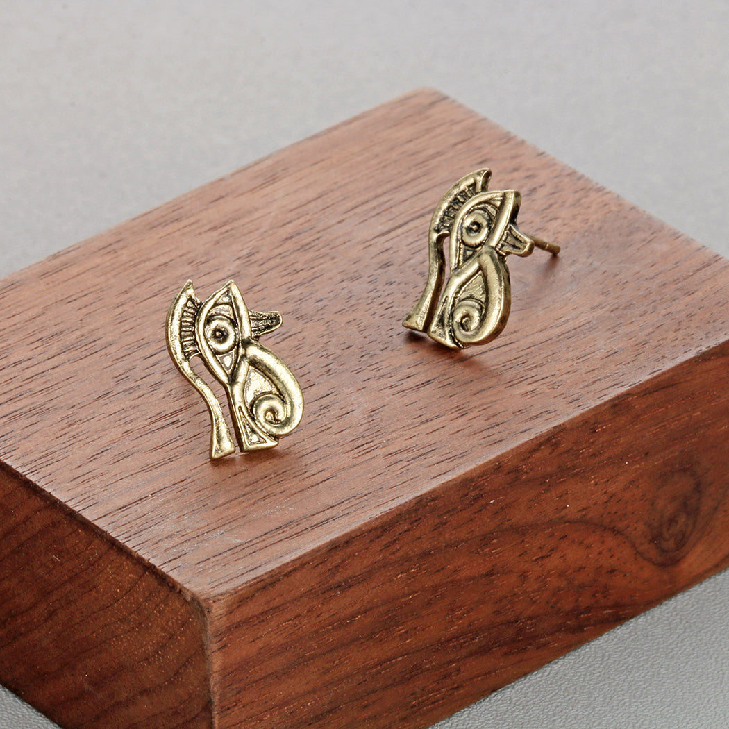 Antike Ägyptische Auge Von Horus  Bolzen  Ohrringen Frauen Jude