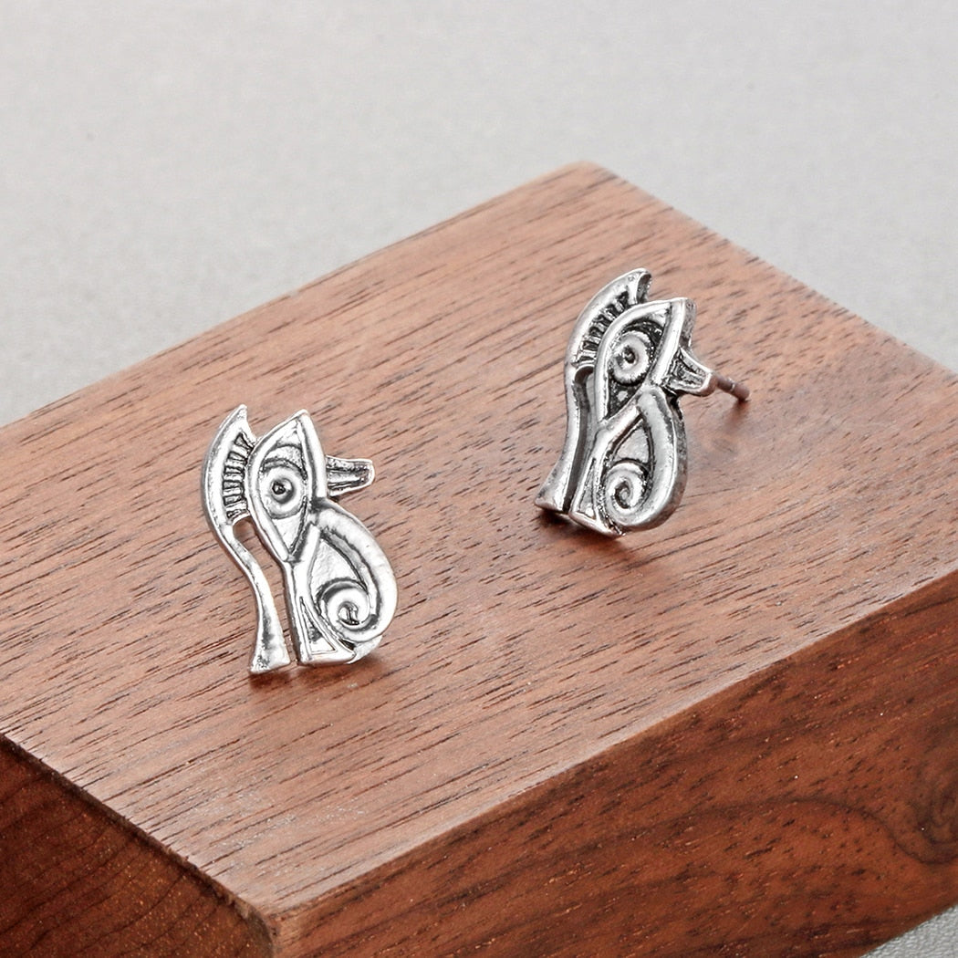 Antike Ägyptische Auge Von Horus  Bolzen  Ohrringen Frauen Jude