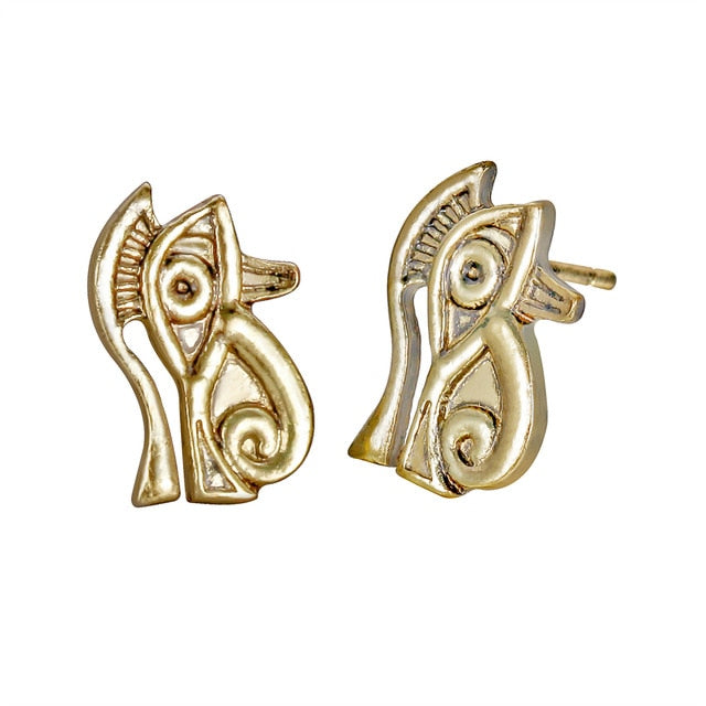 Antike Ägyptische Auge Von Horus  Bolzen  Ohrringen Frauen Jude