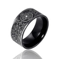 Vintage Edelstahl Black Dragon Gothic Ring