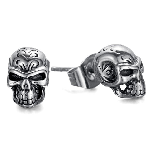 Punkrock  Schädel  Ohrringe Paar Für Rebellische Frauen