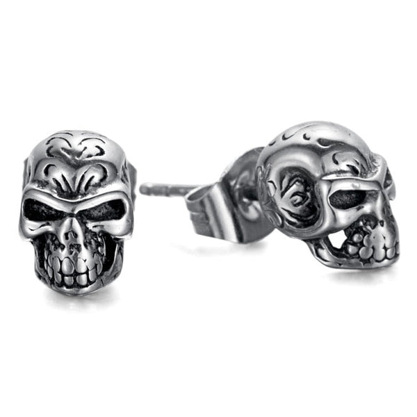 Punkrock  Schädel  Ohrringe Paar Für Rebellische Frauen