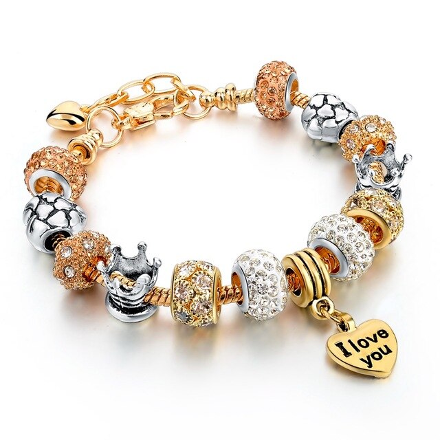 Buddha Herz Charme Natural Tiger Eye Stone Fashion Armband