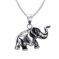 Elefant  Anhänger Silberkette Aus Edelstahl