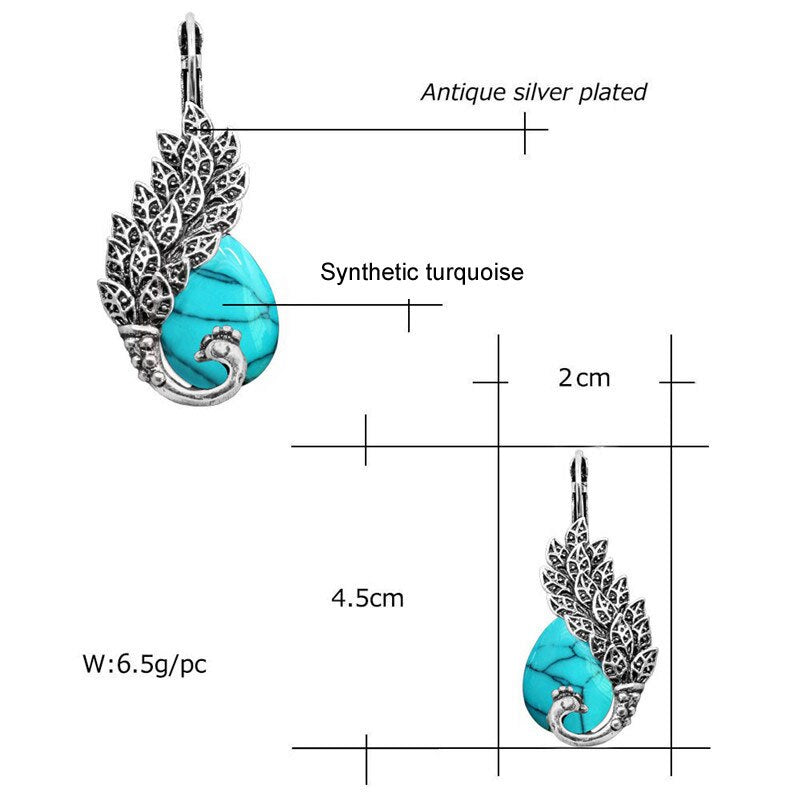 Silber  Und Opal  Steinbein  Manschettenohrringe Für Frauen