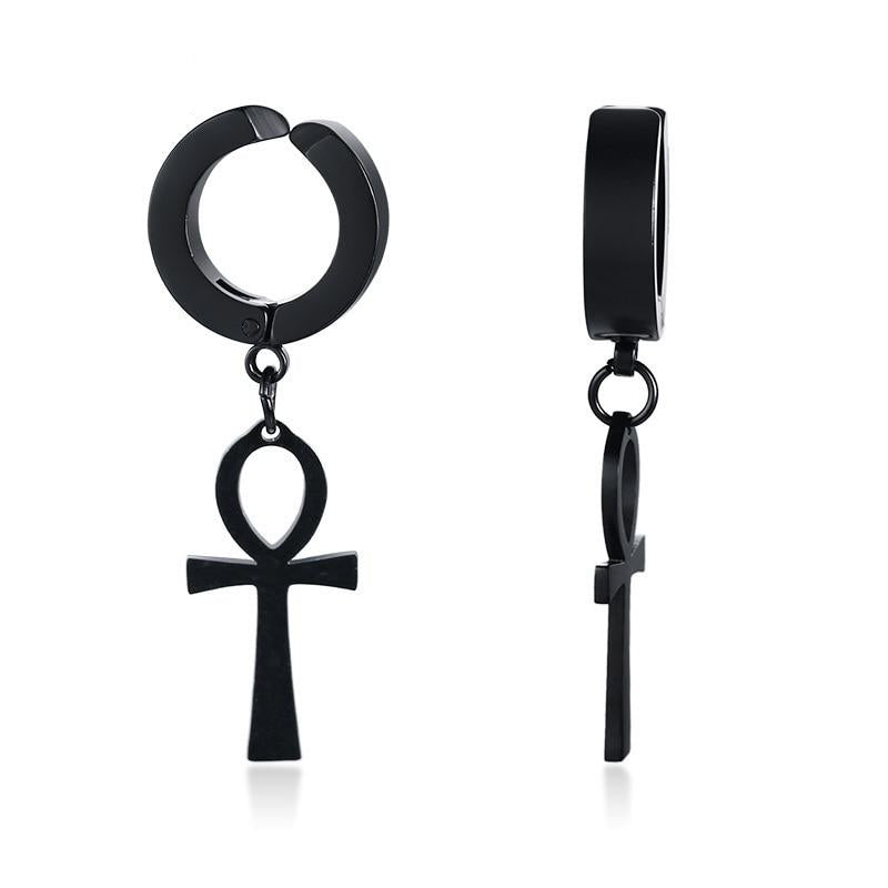 925 Sterling Silber Ankh Cross Hangling Charm Anhänger Armband