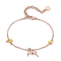 925 Sterlingsilber  Hirschhirschkettenarmband Für Frauen