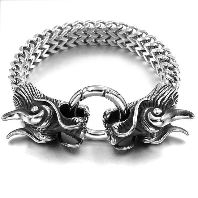 Klassiker Löwenkopf Edelstahlarmband Männer Schmuck