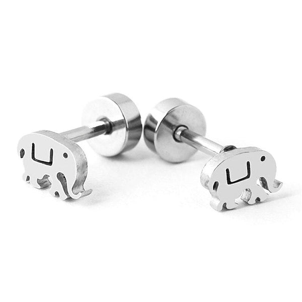 Gold  Und Silber  Elefantenohrohrringe Frauens Schmuck