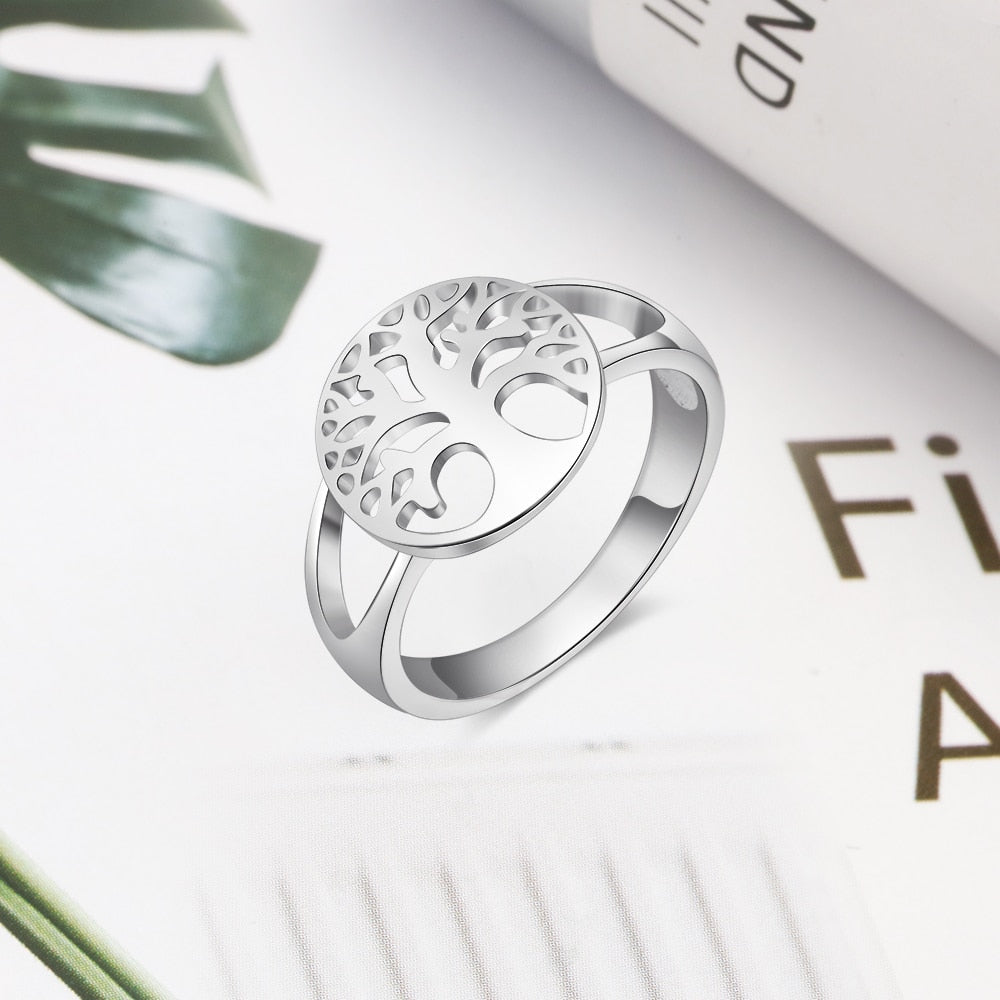 925 Sterling Silber Tree Of Life Celtic Ring