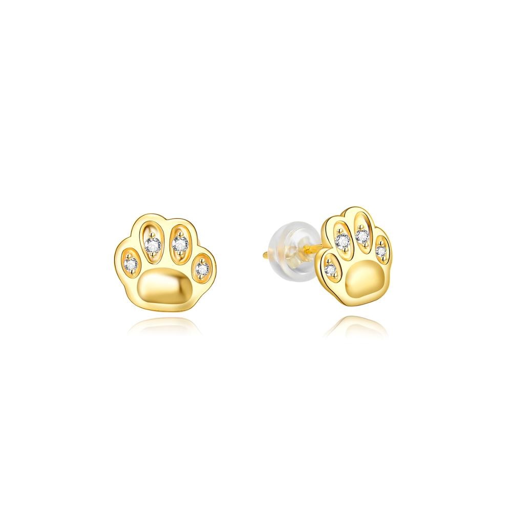 925 Sterling Silver Cat S Paw Ohrring Frauen Schmuck