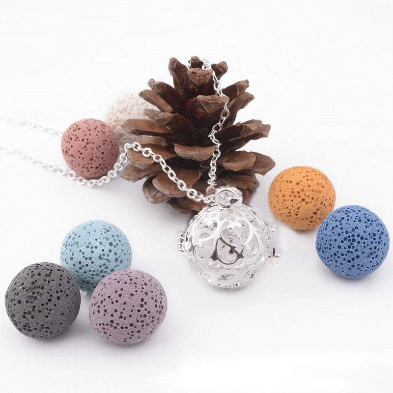 Teardrop Paisley Design Ätherisches Öl Diffusorkugel Locketkette Halskette