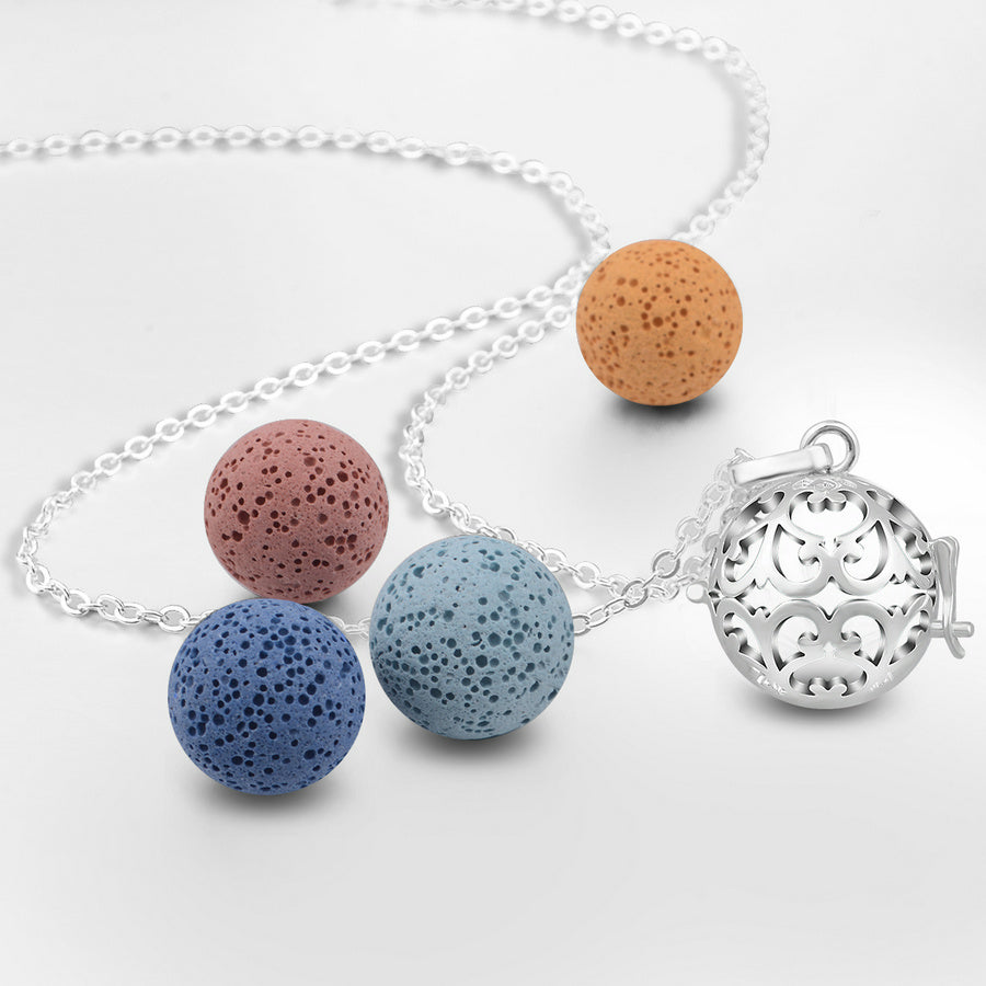 Teardrop Paisley Design Ätherisches Öl Diffusorkugel Locketkette Halskette