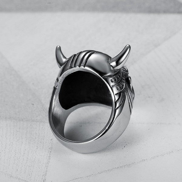 Edelstahl Alter Dämon  Punk  Ring  Männer Jude