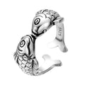 Schöne Doppelfischring  Frauen Schmuck