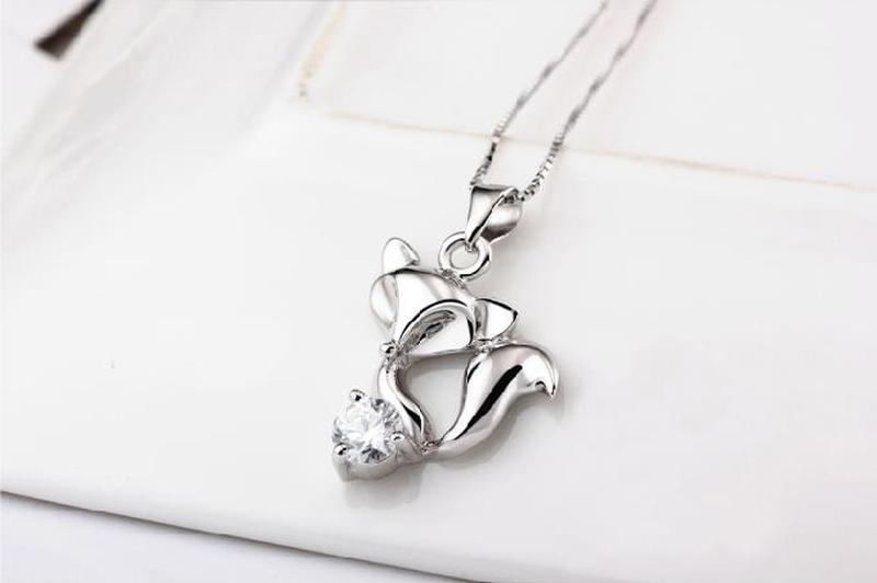 Kristallpurple Fuchs Anhängerkette