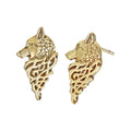 Retro Wolf Animals Viking Bolder Ohrring