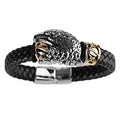Stylish Eagle Head Woven Lederarmband Für Männer Und Frauen
