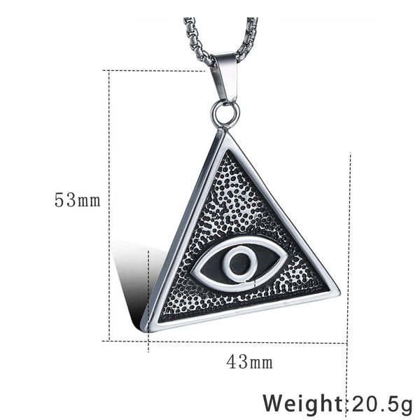 Auge Der Providence Edelstahl  Anhängerkettenkette Für Männer