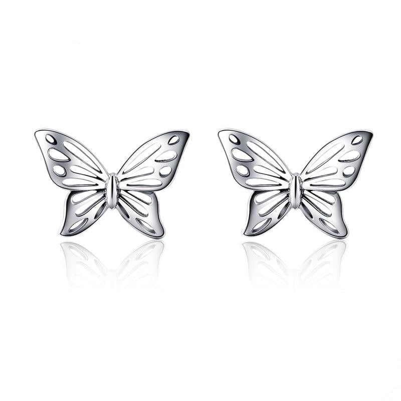 925 Sterling Silber Dreamy Butterfly Stud Ohrringe Für Frauen