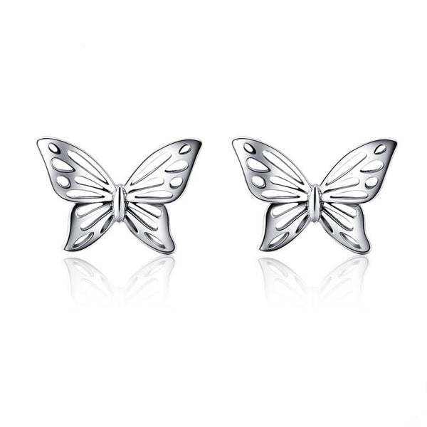 925 Sterling Silber Dreamy Butterfly Stud Ohrringe Für Frauen